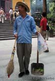 China: Helper at Lingyin Temple in Hangzhou