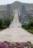 North Korea: Downtown Kaesong seen from Mount Janam
