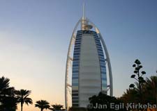 Dubai: The Burj al-Arab luxury hotel